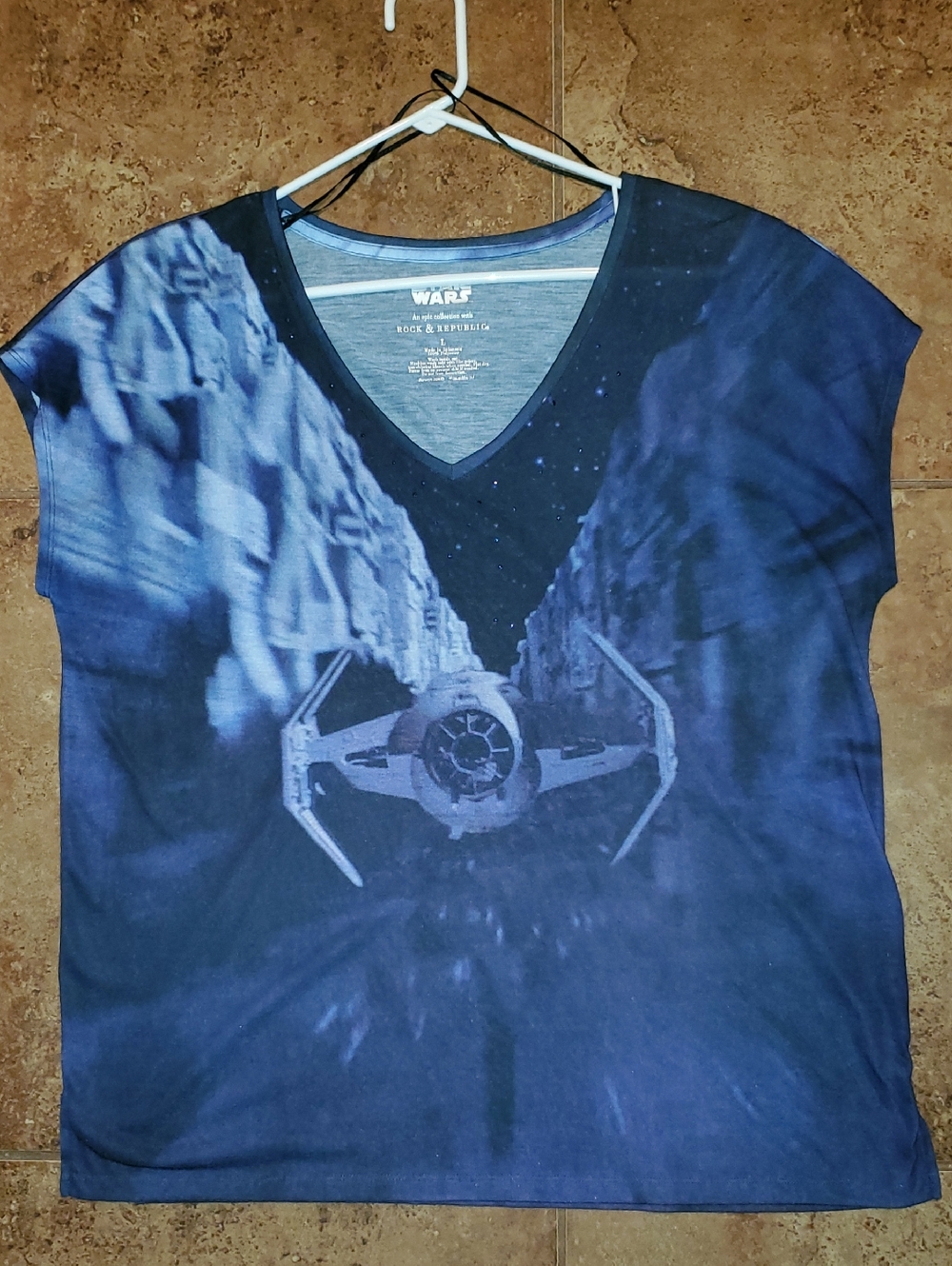 Rock & Republic Dark Blue Official Star Wars Tie Fighter Tee
